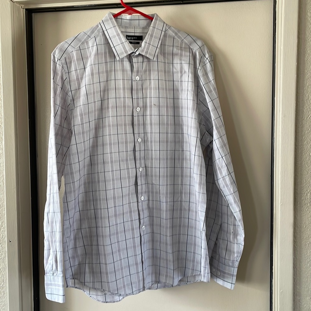 Bar3 slim fit stretch long sleeve button up